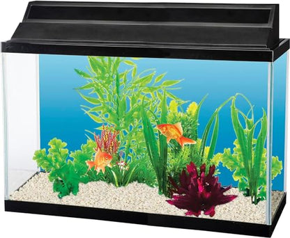 Penn-PLAX Double-Back Roll-A-Scene Aquarium Background – Double Sided Roll – Midnight Sea (Black) / Caribbean Blue – 19” x 50’
