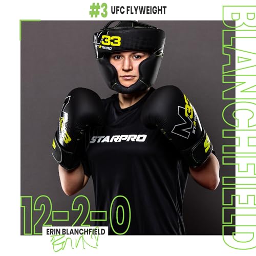 Starpro Boxing Headgear for Men Women - Headguard with Padding - Muay Thai MMA Training Sparring Karate - size: X-Small