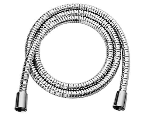 BRIGHT SHOWERS Shower Hose For Hand Held Shower Heads, 69 Inches Cord Extra Long Stainless Steel Hand Shower Hose, Ultra-Flexible Replacement Part with Brass Insert, Polished Chrome - color: Chrome, size: 69 Inch