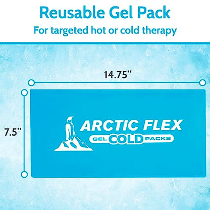 Arctic Flex Gel Replacement Packs - Ice Packs Reusable for Back Ice Brace - size: Back