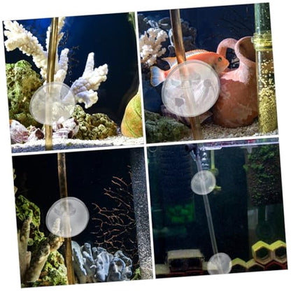 40pcs Aquarium Cup Clips for Oxygen Tubing Fish Tank Pipe Holders with Soft Card to Install and Secure for Oxygen Systems