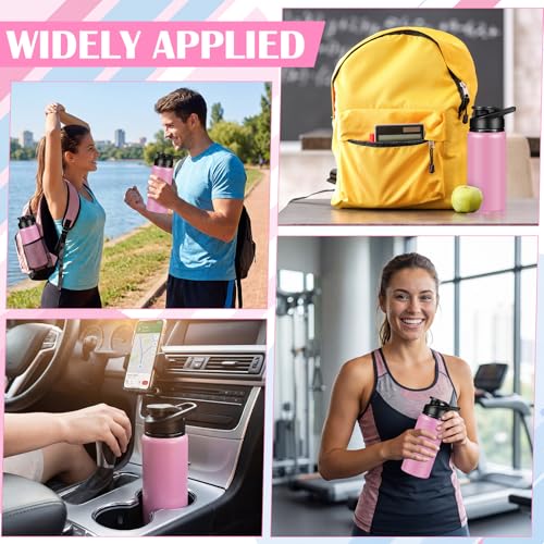 Mimorou Aluminum Water Bottles Bulk 17oz - color: Pink