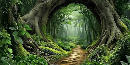 Tree Hole Aquarium Fish Tank Background Tropical Forest Plants Reptile Tank Background 24x12 Inches PVC Glass Container Decoration with Tapes - color: Tree Hole, size: 24"x12"/60x30cm