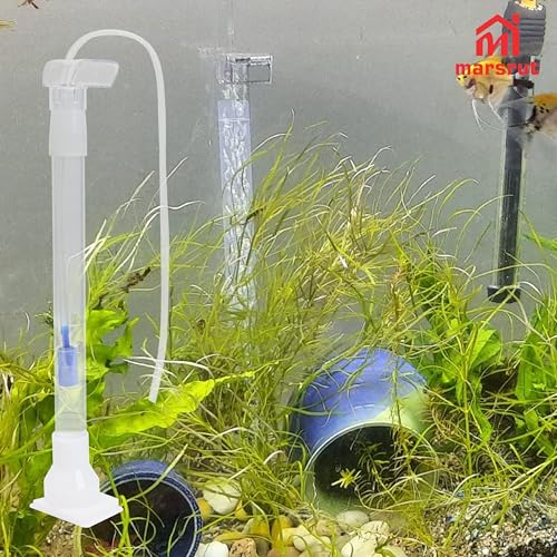 5pcs Under Gravel Filter Aquarium Uplift Tube, Undergravel Bottom Filters for Fish Tanks Water Cleaner Small Board Air Clean System Freshwater Saltwater, Clear Tubing Accessory Kit
