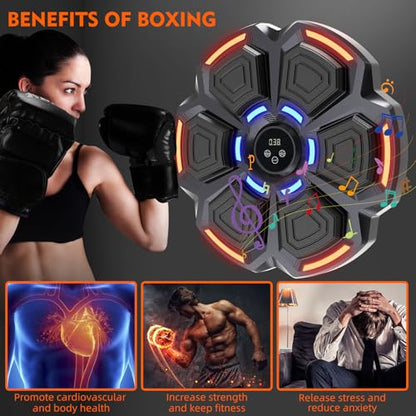 Music Boxing Punching Machine for Adults - 9 Modes & 9 Speeds Bluetooth