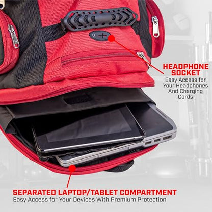 Revgear Gym Backpack, Versatile Gym Bag, Multi Compartment for Martial Arts - size: Standard