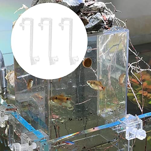 MagiDeal 3 Pieces Fish Tank Bracket Aquarium Accessory Desktop Aquarium Water Auto Refill Guppy Clear Holder Fish Tank Accessories, A 15cm - color: A 15cm