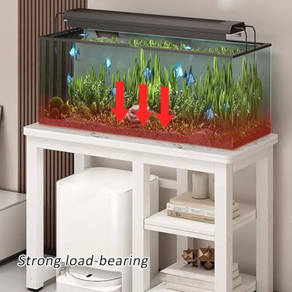 Robot Vacuum Cleaner Storage Rack,Robot Vacuum Stand with Storage Cabinet, Floor-Standing Sweeping Robot Rack, Hidden Vacuum Organizer with Slate Desktop, Fish Tank Rack (55.1x19.6x29.5in)