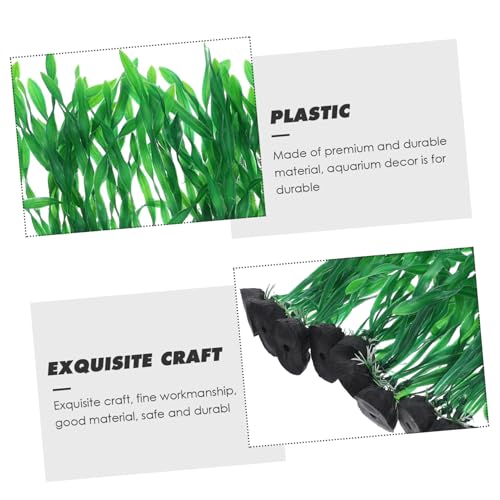 10pcs Decorative Aquarium Plants Natural-Looking Fake Grass for Fish Tank Decoration Desktop Aquarium Accessory for Enhancing Aquatic Environments