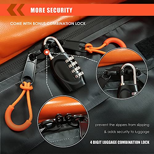 Hitch Mount Cargo Carrier Bag 100% Waterproof 19.7 Cubic Feet Luggage Rack | Soft Shell Luggage Bag,Include 8 Reinforced Straps,Combination Lock,for All Vehicle with Steel Trailer Cargo Carrier Basket - size: 19 Cubic Feet