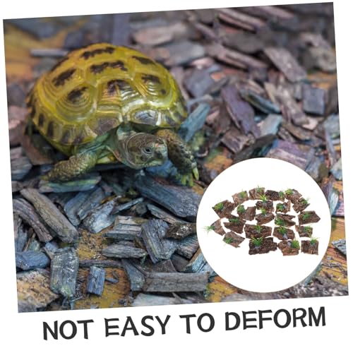20pcs Natural Cork Bark Reptile Tank Decor Tree Bark Hide for Terrarium Background Climbing Habitat Aquarium Accessory for Lizards Snakes Turtles
