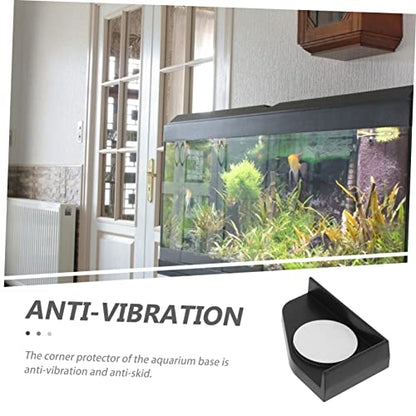 ibasenice 4pcs Fish Tank Corner Pads Thickened Shockproof Protective Cushion for Aquariums Non- Bumper Safety Guards to Prevent Collisions and Desktop Damage
