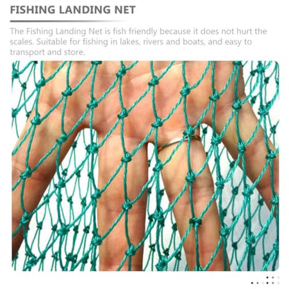Alipis Fishing Net Replacement Head 40cm Large Nylon Landing Net with 1.5x1.5cm Mesh for Freshwater Fishing Supplies and Multi-use Outdoor Catching