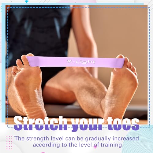 WinnerWhy 5 Pack Toe Exercise Bands Stretcher Separator Spacer,Purple - color: Purple
