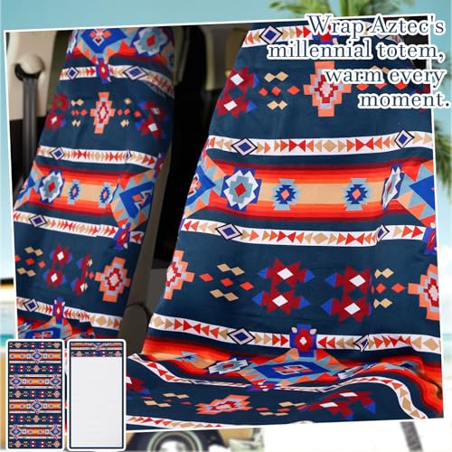Hahafelt 2 Pcs Car Seat Towel Cover Running Towel Seat Cover, Aztec - style: Aztec