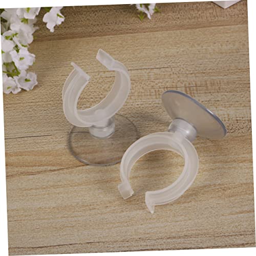 balacoo 6pcs Aquarium Fixed Clip Air Tubing Holder Airline Holder Taper Candles Acrylic Fish Tank Fish Tank Hose Clamp Candle Holder Cup Holder Water Holder Window Heater