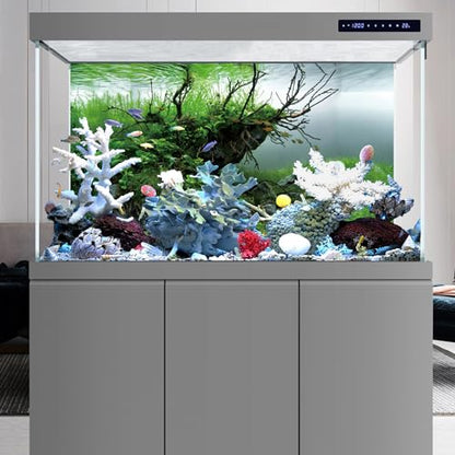 AWERT 48x18 inches Branches Fish Tank Background Seaweed Aquarium Background River Bed & Lake Aquarium Background Vinyl Background - size: 48x18in/120x45cm