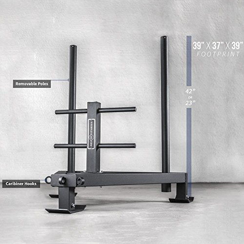 Rep Fitness Weight Sled | Push Pull Sleds Options for Training | Speed & Agility Workout Equipment | Gym Equipment | Football Strength Training | Heavy Duty Weighted Sled | Indoor Outdoor Exercise - style: Power Sled