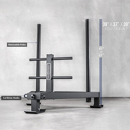 Rep Fitness Weight Sled | Push Pull Sleds Options for Training | Speed & Agility Workout Equipment | Gym Equipment | Football Strength Training | Heavy Duty Weighted Sled | Indoor Outdoor Exercise - style: Power Sled