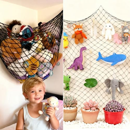 2 Pack Decorative Fishing Net, 5x10 ft Large Black Cotton Fish Net Decor for Wall, Photo Display Nautical Mermaid Pirate Ocean Themed Beach Halloween Under the Sea Party Decorations