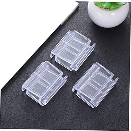 10pcs Acrylic Fish Tank Cover Holder Bracket Practical Aquarium Support for Tanks Safe for Aquatic Pets Easy Installation