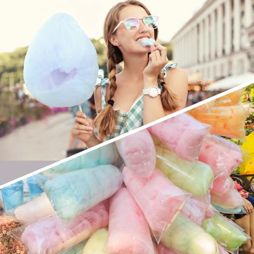 2 Sets Cotton Candy Mesh and Clip Stabilizer Kit White Reusable Cotton Candy Machine Supplies Compatible with Floss Maker for Kitchen - size: 7.1 x 63 Inches