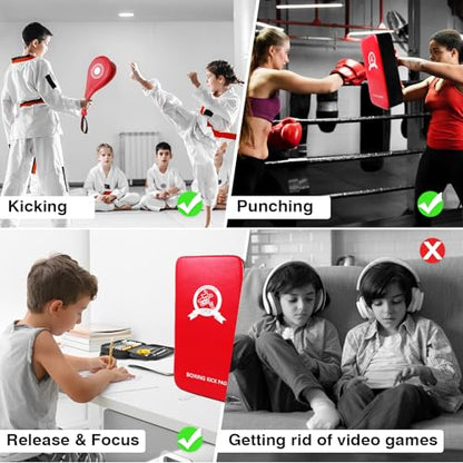 3-in-1 Boxing Training Set, Punching Mitts, Kick Pad and Target Paddle - style: 3 in 1 Boxing Training Equipment