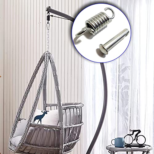 Porch Swing Springs Hangers Heavy Duty-Chair Spring - Heavy Duty Suspension Hangers Ceiling Mount Porch Swings (2pcs 750Lbs Version) - color: 2 Pack Silver