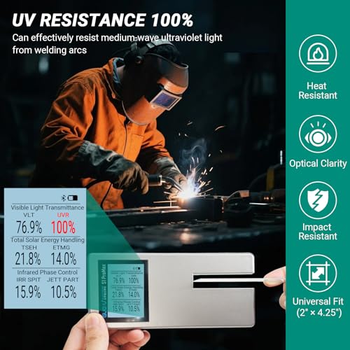 UV-Resistant Welding Helmet Replacement Lens, 2"x4.25", 20 pcs - color: 20 Piece