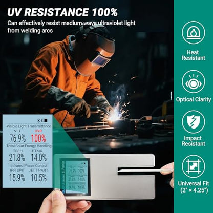 UV-Resistant Welding Helmet Replacement Lens, 2"x4.25", 20 pcs - color: 20 Piece