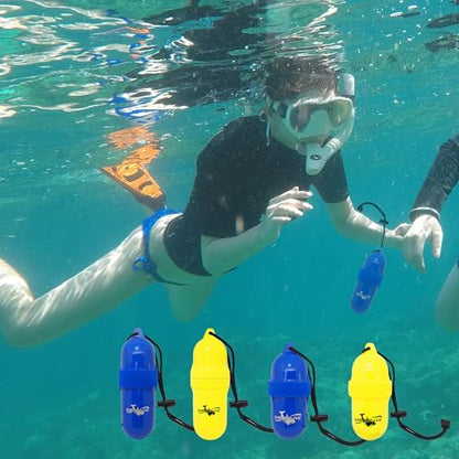 Cylinder Dry Box with Lanyard - Waterproof Container, Watertight Key Pouch Holder - For Snorkeling, Boat, Kayak, Diving, and Water Activities
