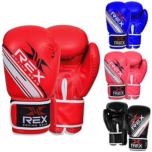 Rex Sports Boxing Wear Boxing Gloves Punching Bag Gloves, Sparring Gloves| Boxing Gloves for Boxers, Training Gloves Mitts for Sparring, Kickboxing, Fighting, Punch Bags and Focus Pads Punching