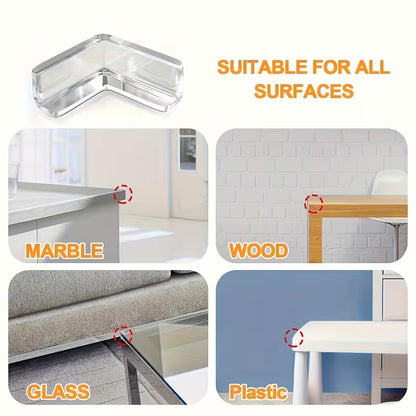 30 Transparent PVC Soft Bumper Corner Guards for Glass Table Edges, Coffee Tables, and Window Protection