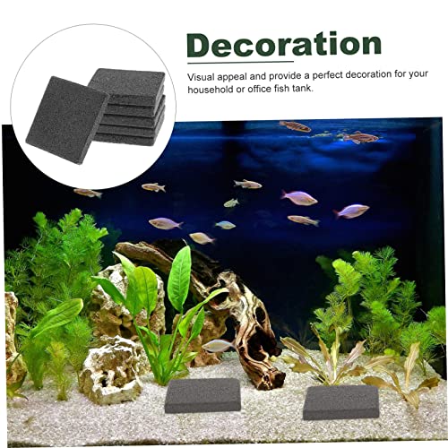 BESPORTBLE 10pcs Tiles Bases Aquarium Reef Bases Ceramic Safe Material for Breeding