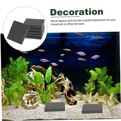 BESPORTBLE 10pcs Tiles Bases Aquarium Reef Bases Ceramic Safe Material for Breeding