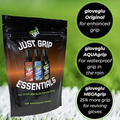 Gloveglu Glove Care Essentials System Bundles - size: 1.7 floz (Pack of 3), style: Mega + Aqua + Original