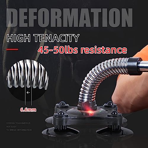 Arm Wrestling Training Equipment 45~50lbs Forearm Trainer Grips Wrist Exerciser Muscle Developer Strength Home Fitness for Professional & non-professional - color: Heavy Silver(45-50lbs)