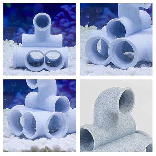Safe Realistic Tube Shelter House Aquarium Landscape Decoration Cave Hideouts Place for Pet Fish and Shrimp Fish Hideouts Palce