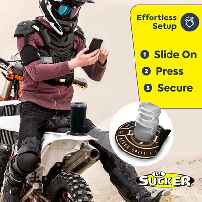 Lil Sucker Suction Cup Holder – Universal Drink Holder for Paddle Board, Kayak, ATV & Boat – Clip-On Coffee, Anti-Spill - Never Spill a Sip Pack of 2