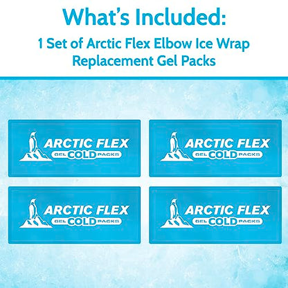 Arctic Flex Gel Replacement Packs - Ice Packs Reusable for Elbow Ice Brace - size: Elbow