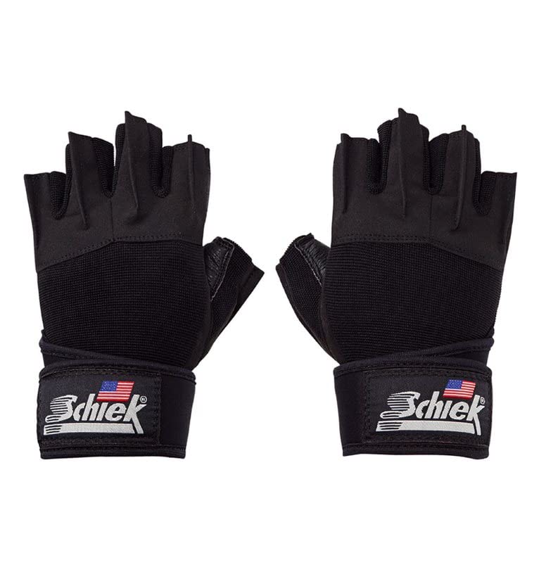 Schiek Sports 540 Platinum Lifting Gloves, Gym Workouts | Wrist support, weight training, durable grip, comfortable palm padding, weightlifting gloves, sports wrap, gym gloves for men - size: 3X-Large