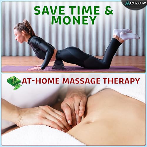 COZLOW Psoas Release Massage Tool for Back & Hip Flexor Muscle Pain Relief - color: Black - Style a
