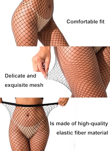Fishnet Stockings Womens High Waist Fishnet Tights Mesh Stockings For Women - color: Black M Mesh 1