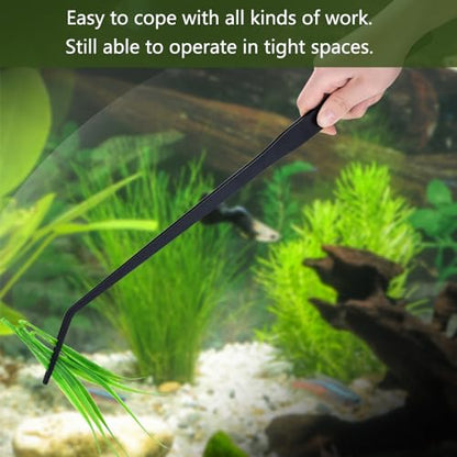 SagaSave Aquarium Tweezers Stainless Steels Feeding Tongs Extra Long 15 inches Aquarium Feeding Tool for Snakes, Lizards, Spiders, Frogs, Scorpions Feeder(Mixed Set) - size: Mixed Set
