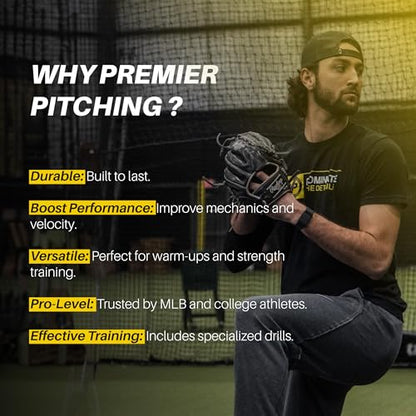 Premier Pitching Plyo Training Ball for Baseball and Softball | PVC shell plyo ball for warmups, arm care, command work, and throwing mechanics - size: 3.5oz