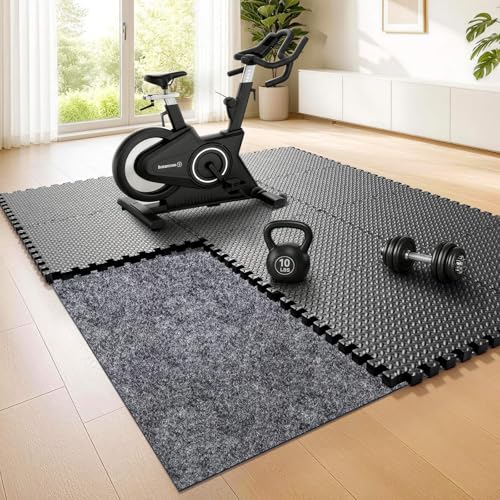 Non Slip Underlay for Interlocking Gym Mats, Foam Floor Mat Grip Pad - size: 71"×94"
