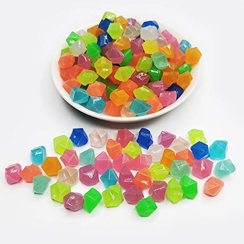 Fish Tank Decorations Rocks Little Glow in The Dark Aquarium Stones Fish Turtle Tank Pebbles Gravel Garden Rocks 300Pc 1.4cm