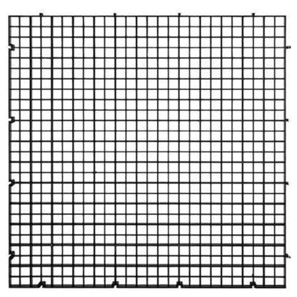 2PCS Fish Tank Dividers Lid, Aquarium Grid Bottom Isolation Tray Board, Plastic Egg Crate - color: Black, size: 2PCS