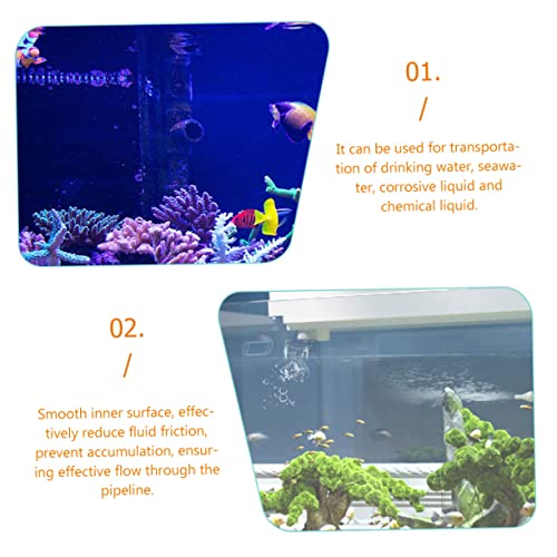 Mikikit 16pcs Elbow Aquarium Connectors Pipe Fittings for Water Hose for Fish Tank and Liquid Transport