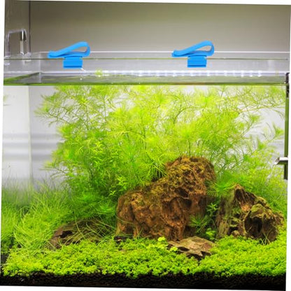 LIOOBO 6pcs Aquarium Filtration Hose Clip Plastic Fish Tank Clips for Water Pipe Fixing and Replacement - color: Blue